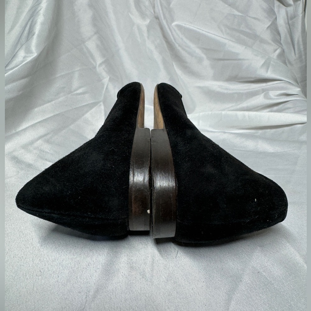 J. Crew Black Suede Smoking Loafer Flat Shoes Size 6.5 - Picture 12 of 16